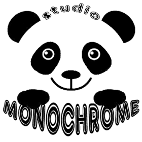 Логотип студії "Монохром" - мила пандочка :)